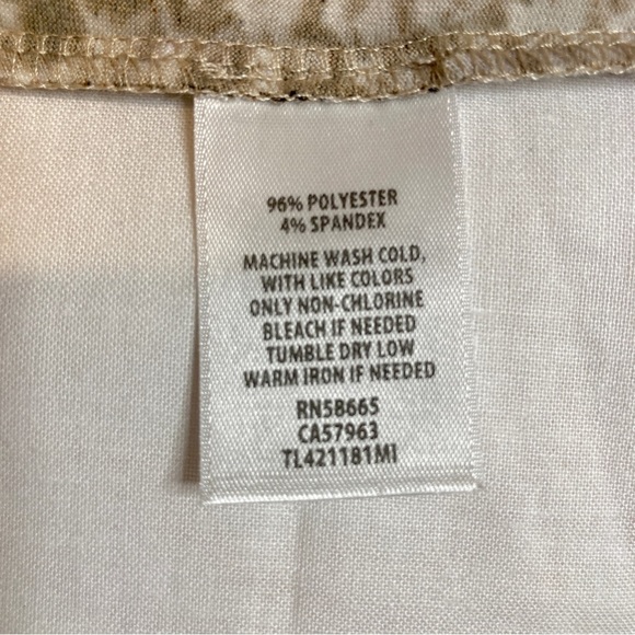 Leith Bodycon Tan & Dark Brown Long Sleeve Snake Print Dress - Size Small - Picture 9 of 9